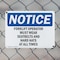 Signmission Forklift Operators Must Wear Seatbelts And, 10 in W x Rectangle, Plastic OS-2PACK-NS-P-710-L-12889 - alternate 4
